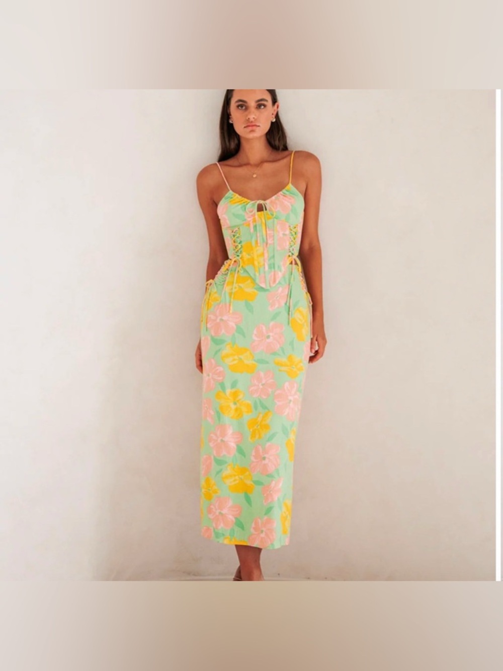 Sabo Skirt Marselle Marselle Corset Top & Midi Skirt Set Size Small